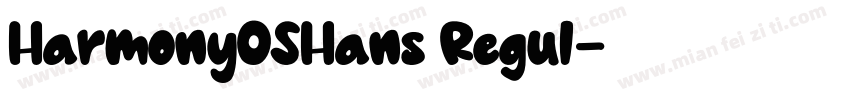 HarmonyOSHans Regul字体转换